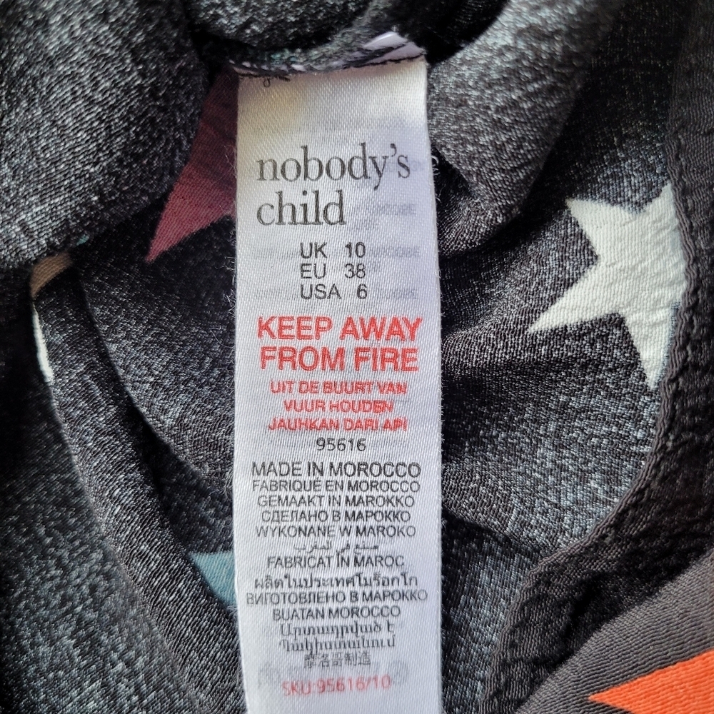 Nobody's Child Star Print Cutout Mini, VGUC, Size 6 - Picture 8 of 9